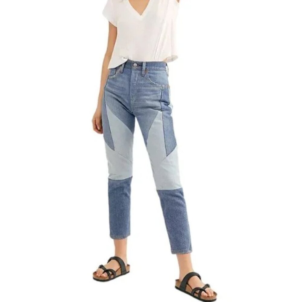 Levis Premium 501 Patchwork Jeans sz 27